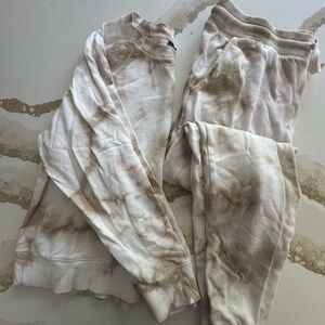 Neutral Tie Dye Sweat Set